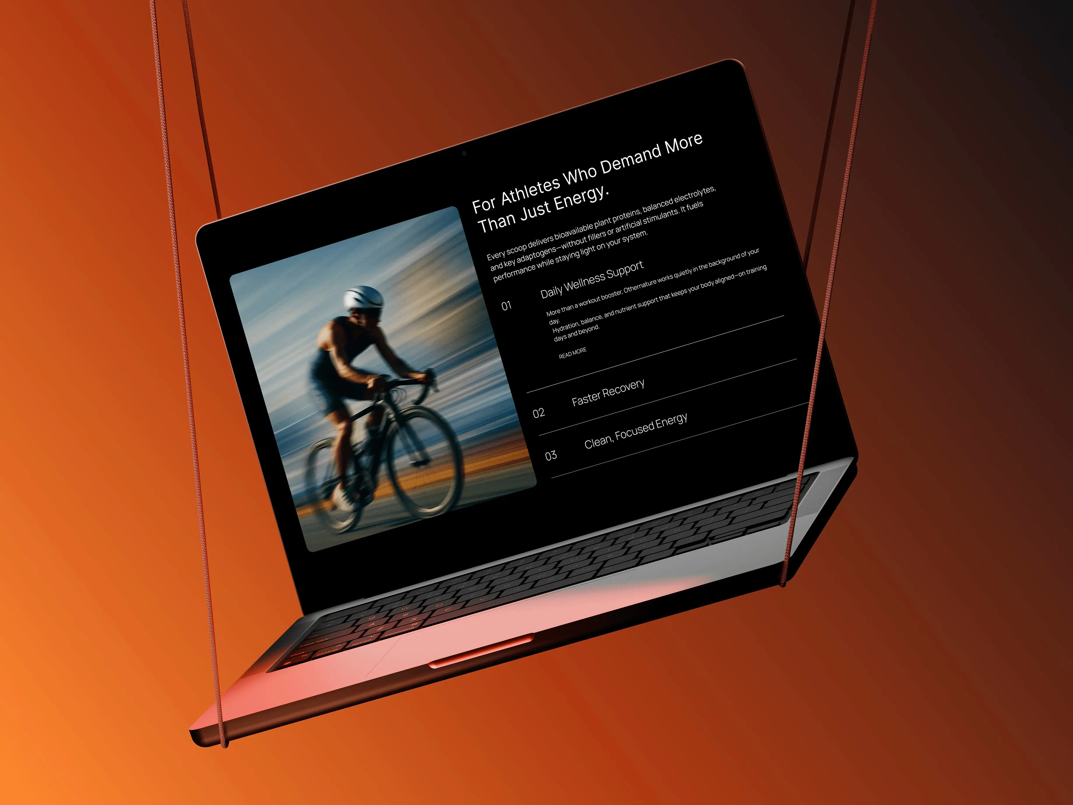 MacBook Pro in colorful background showing sleek design