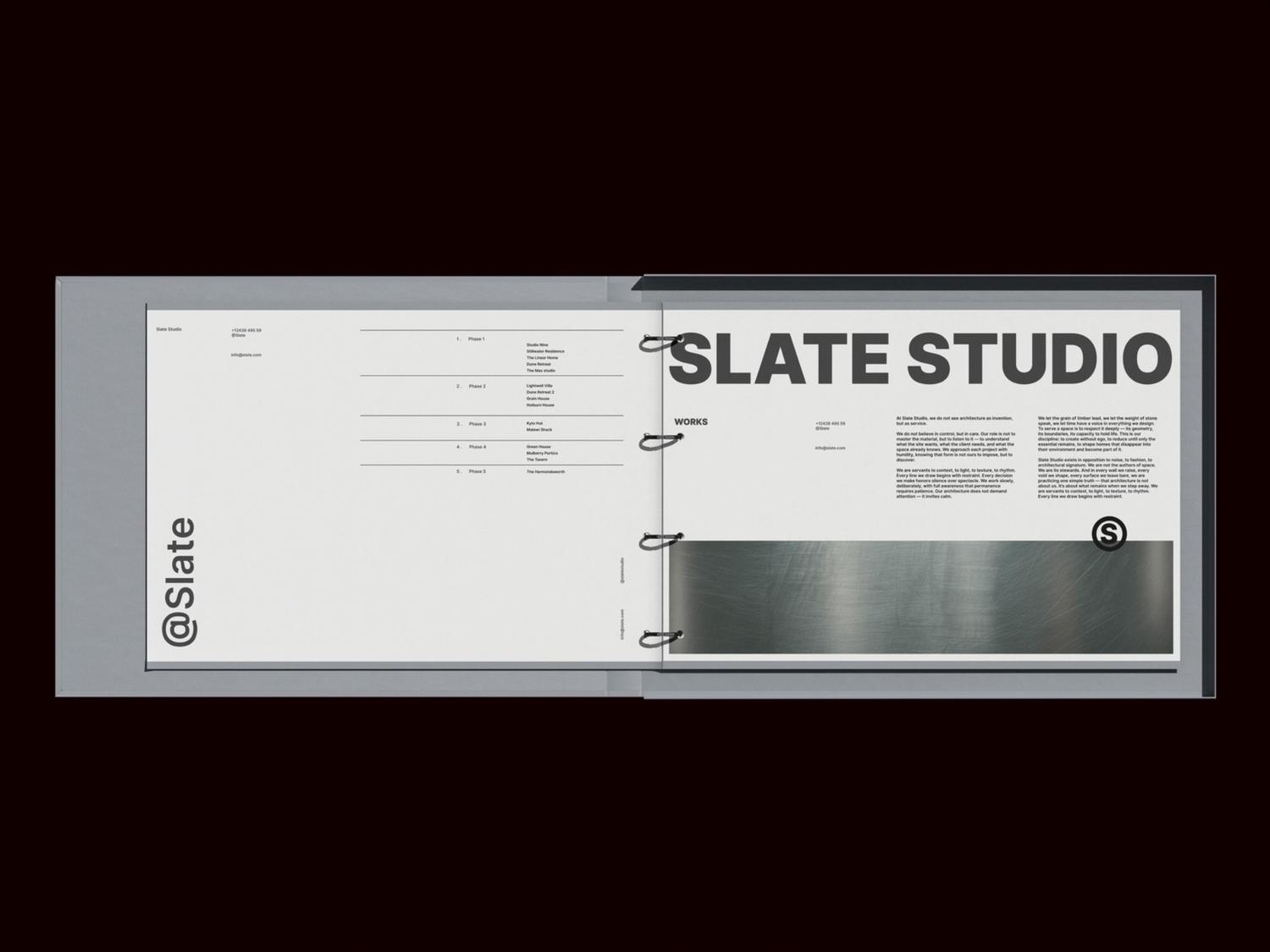 Clean black and white branding UI — versatile identity concept for design-forward startups