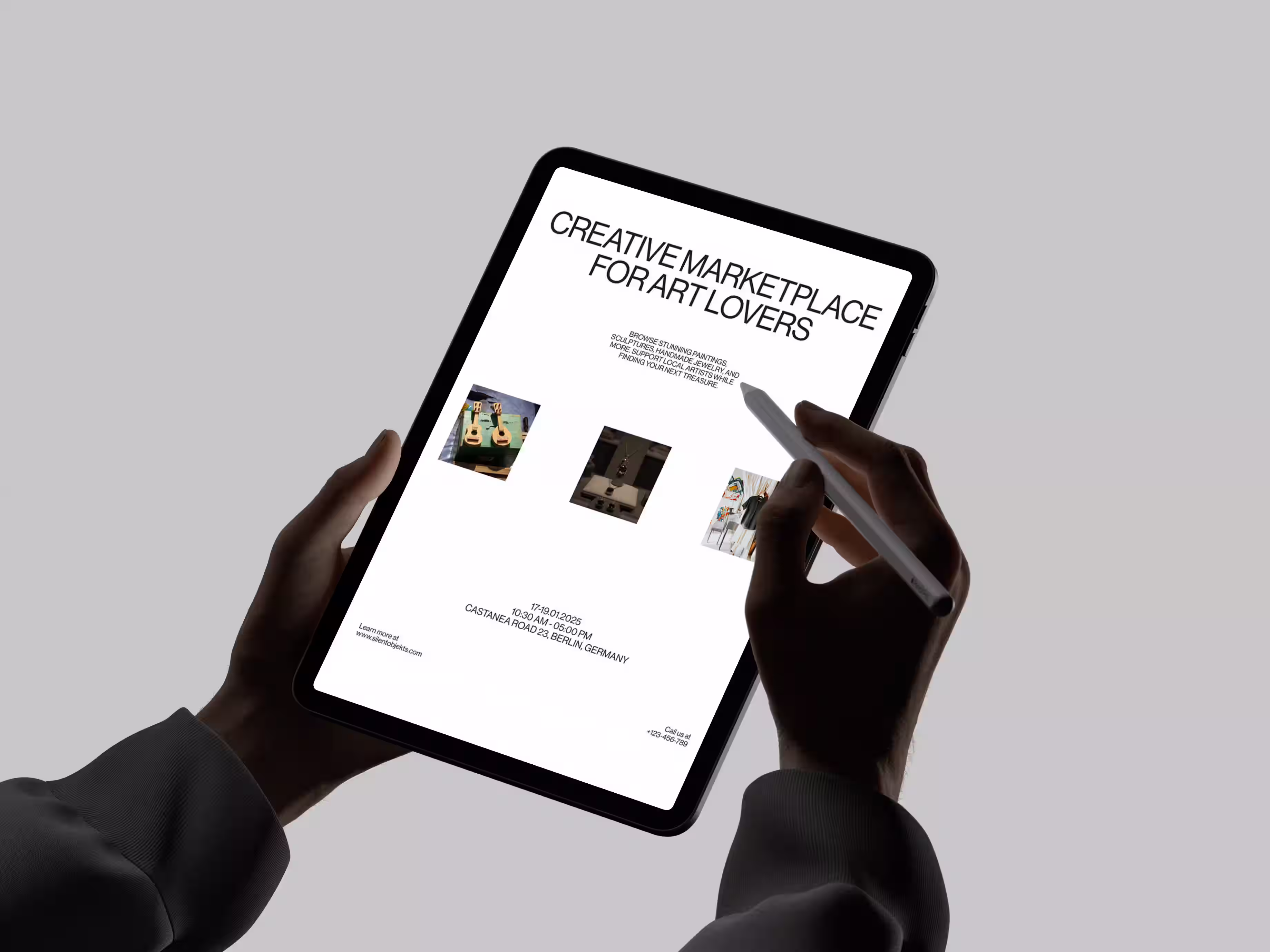 Landing page portfolio showcasing creative projects user friendly UI design for founders and startups by Design Policy