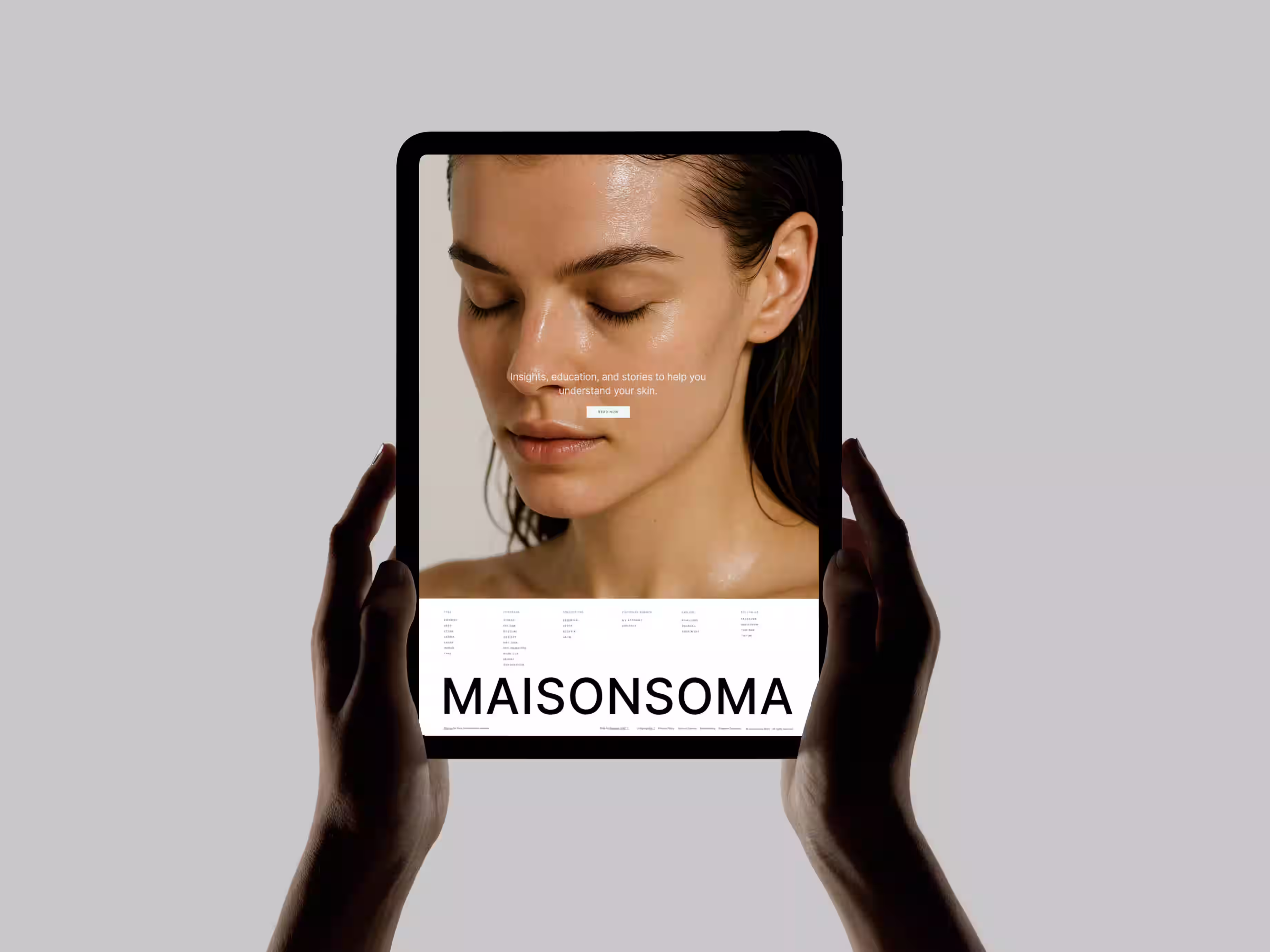 Minimal beauty brand web design clean UI design for startups and tech driven brands by Design Policy