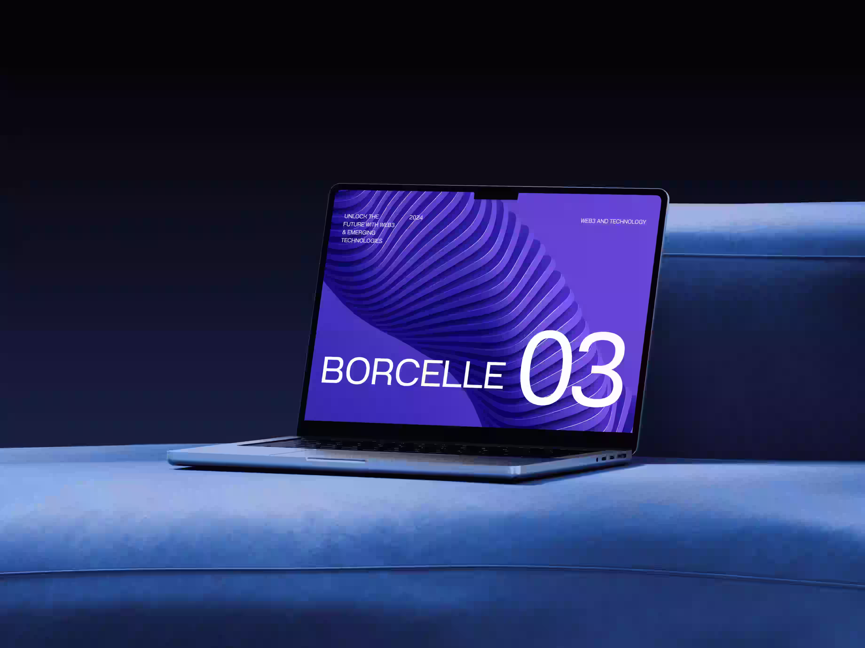 Landing page with bold purple branding creative digital design for fashion and tech startups by Design Policy