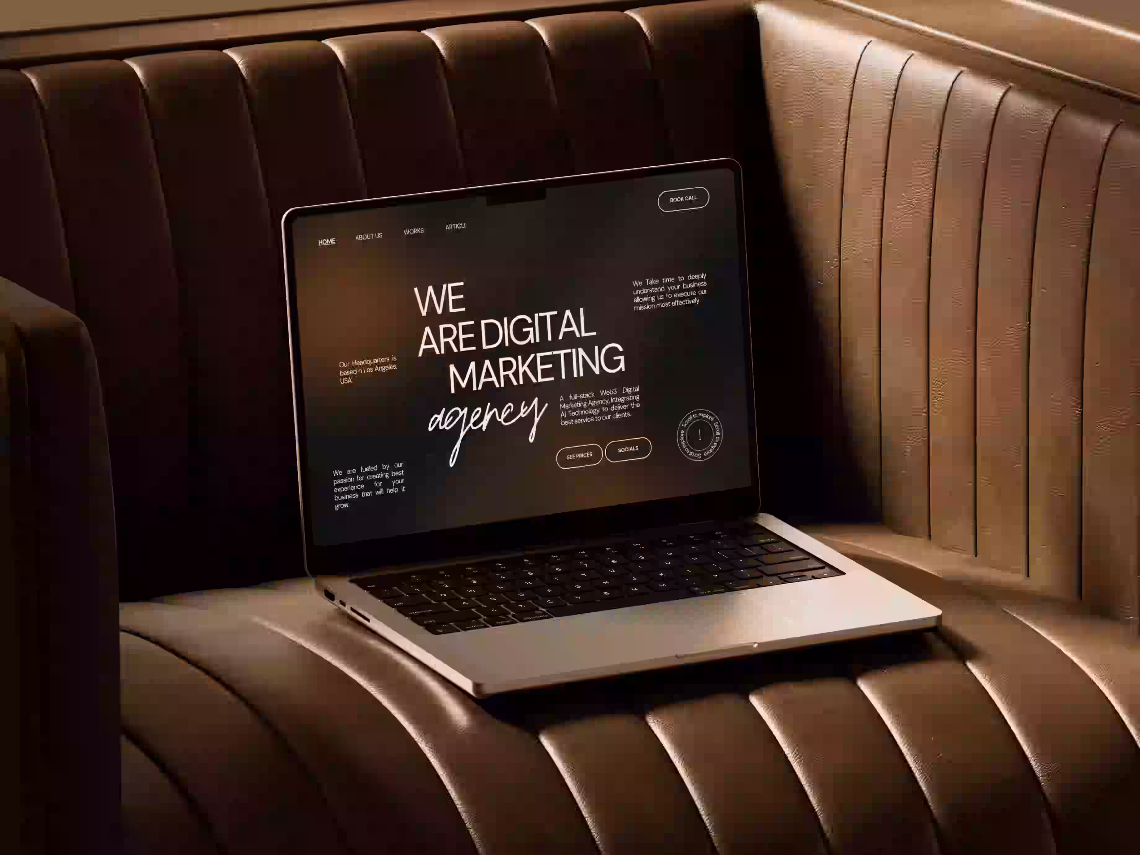 Landing page for digital marketing agency modern layout and UI design for startups by Design Policy