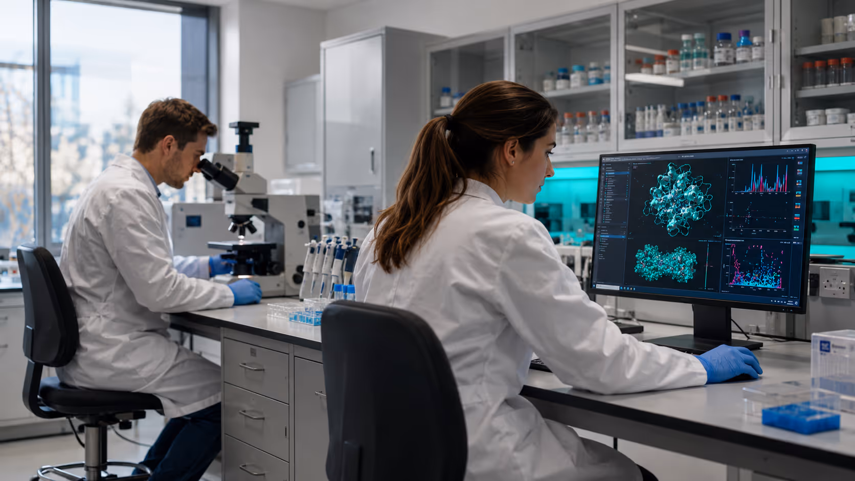 UK pathology laboratory interior