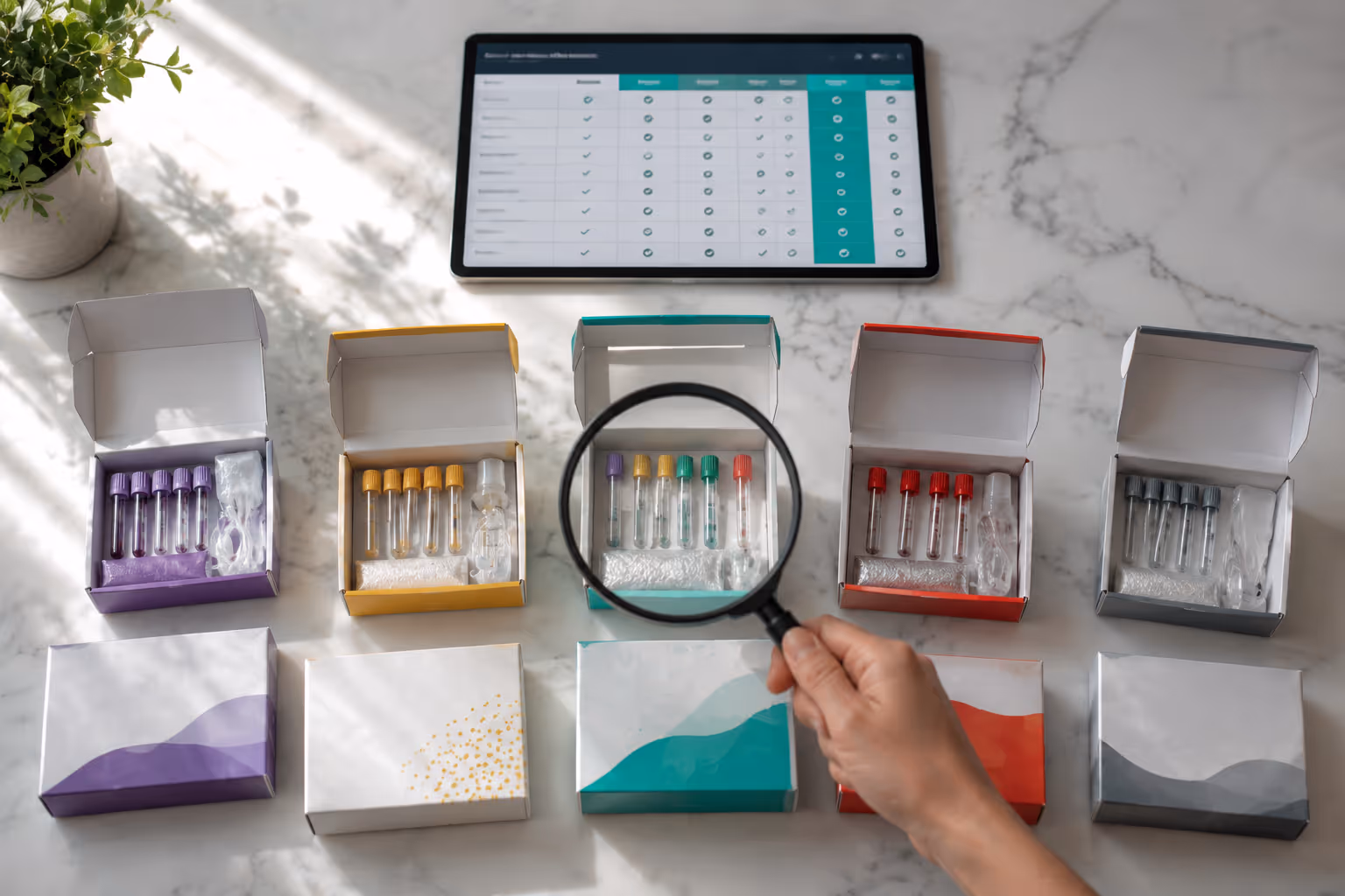 UK blood test comparison