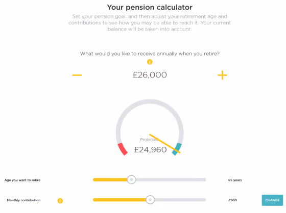 PensionBee calculator