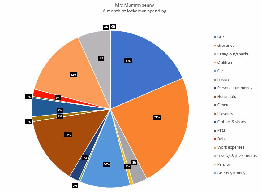 Lynn spending pie chart