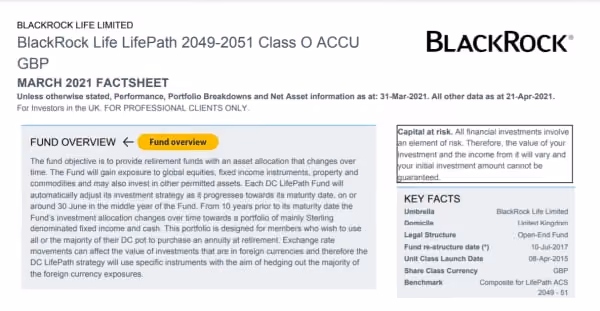 Investment objectives