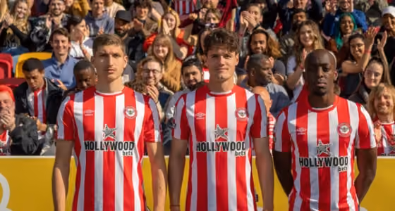 Brentford football team standing