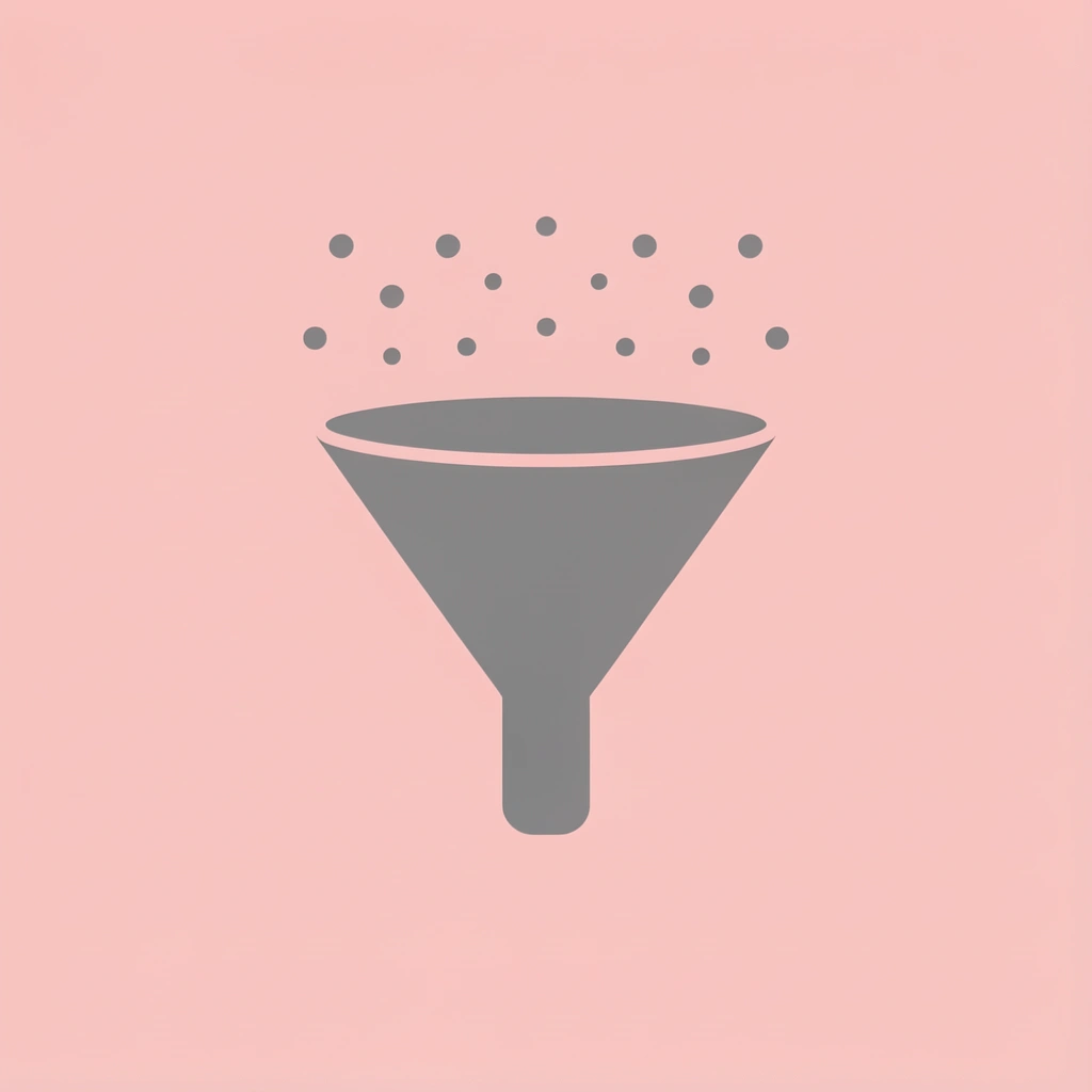 Funnel showing multiple cash flow inputs condensing into a single percentage rate