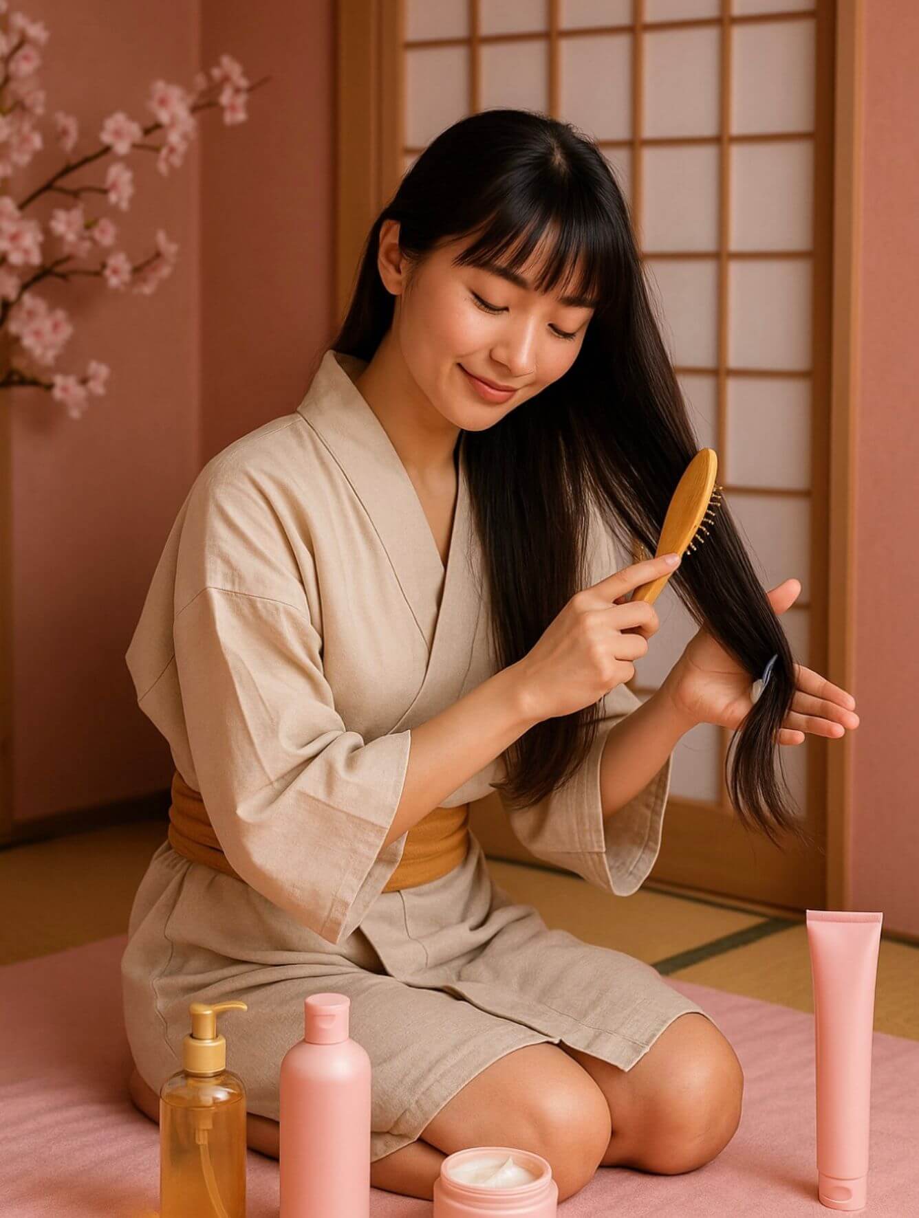 Layering capillaire rituel asiatique