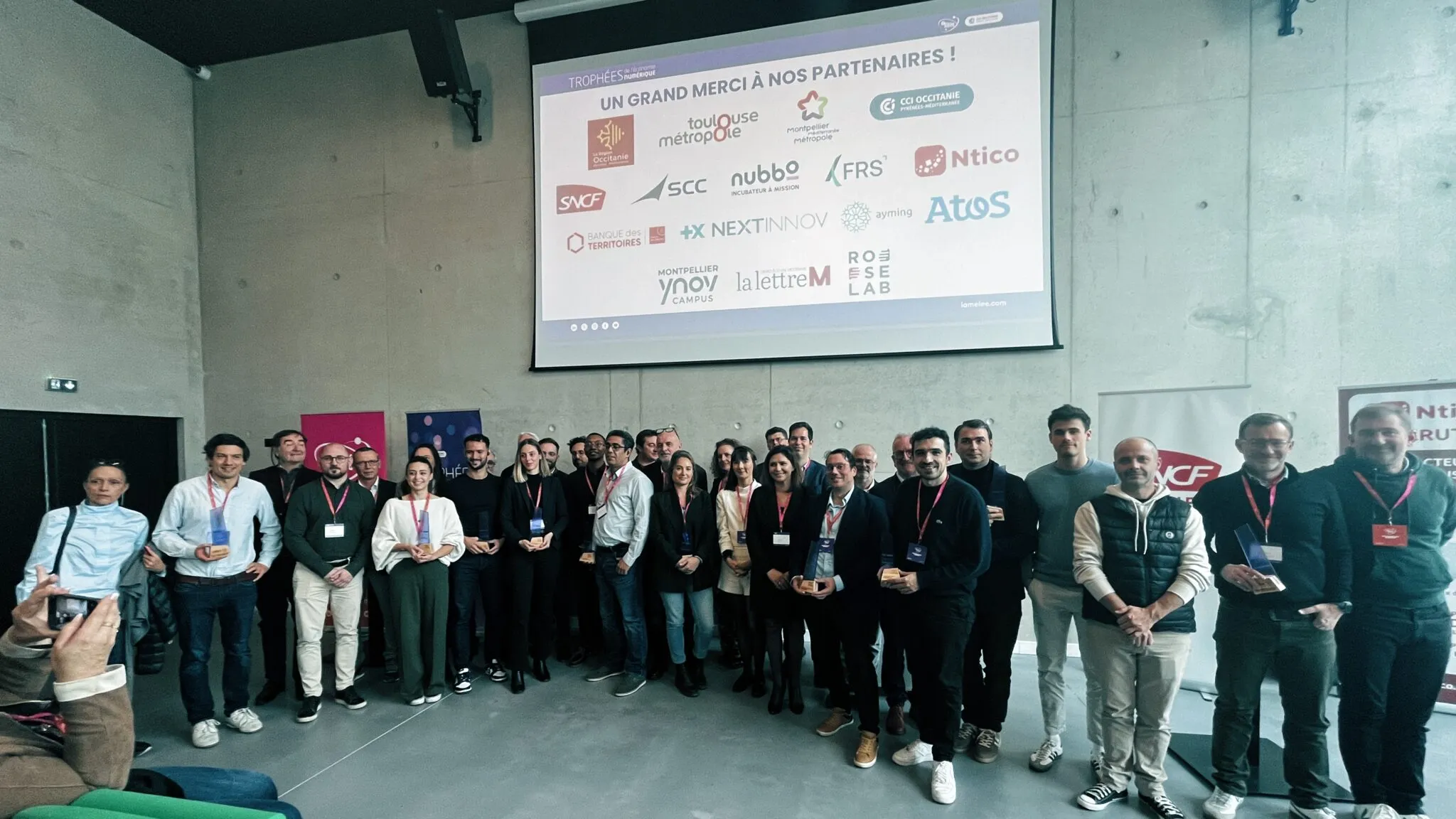 Photos des dix lauréats des Trophées de l'économie Numérique2025