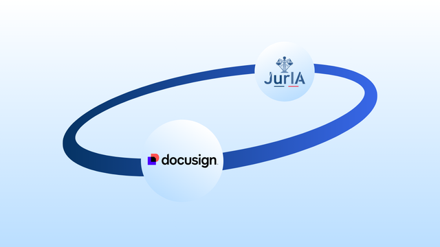 JurIA est maintnant connecté à Docusign !