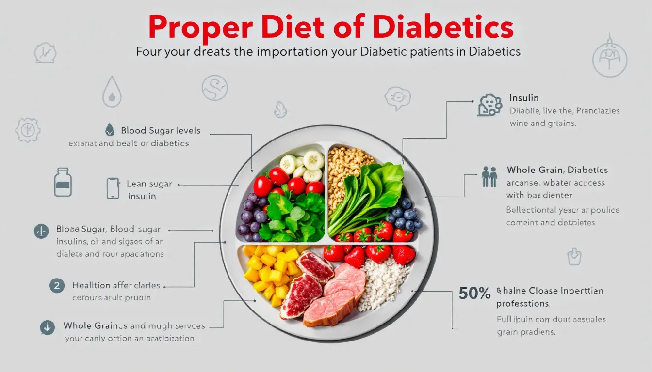 Why is a proper diet important for diabetic patients?