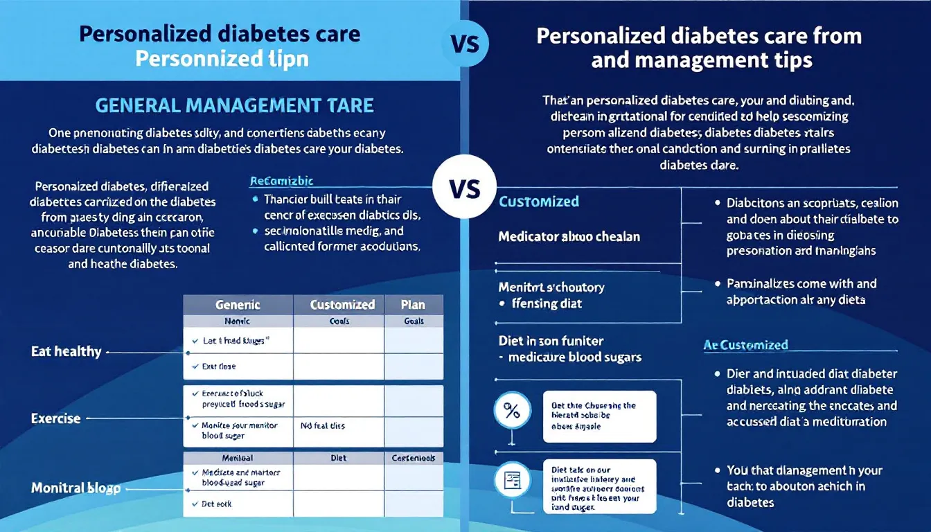 Why is a personalized doctor plan more effective than general diabetes management tips?