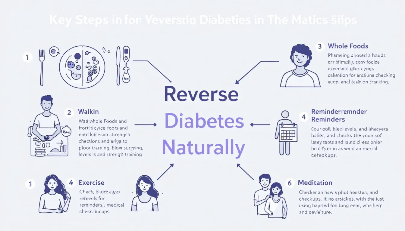 What steps are essential for reversing diabetes naturally?
