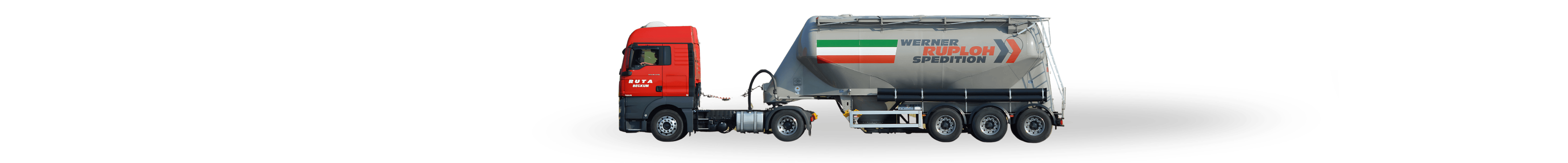 Fahrender LKW RUTA Siloauflieger