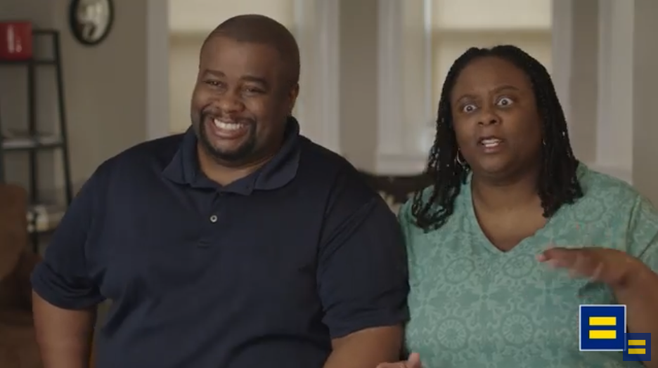 Parents of a transgender child in an interview about their experience