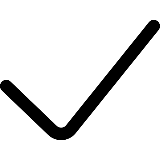 Ein Checksymbol Icon, welches den Listeneintrag visuell unterstreichen soll.