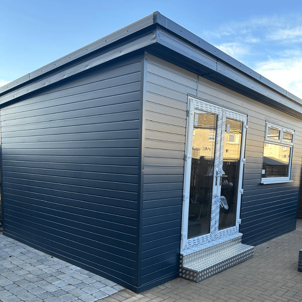 garden outbuilding upvc doors