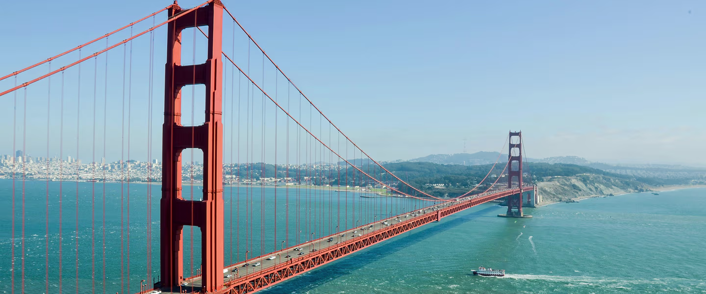Golden Gate Bridge in San Francisco.