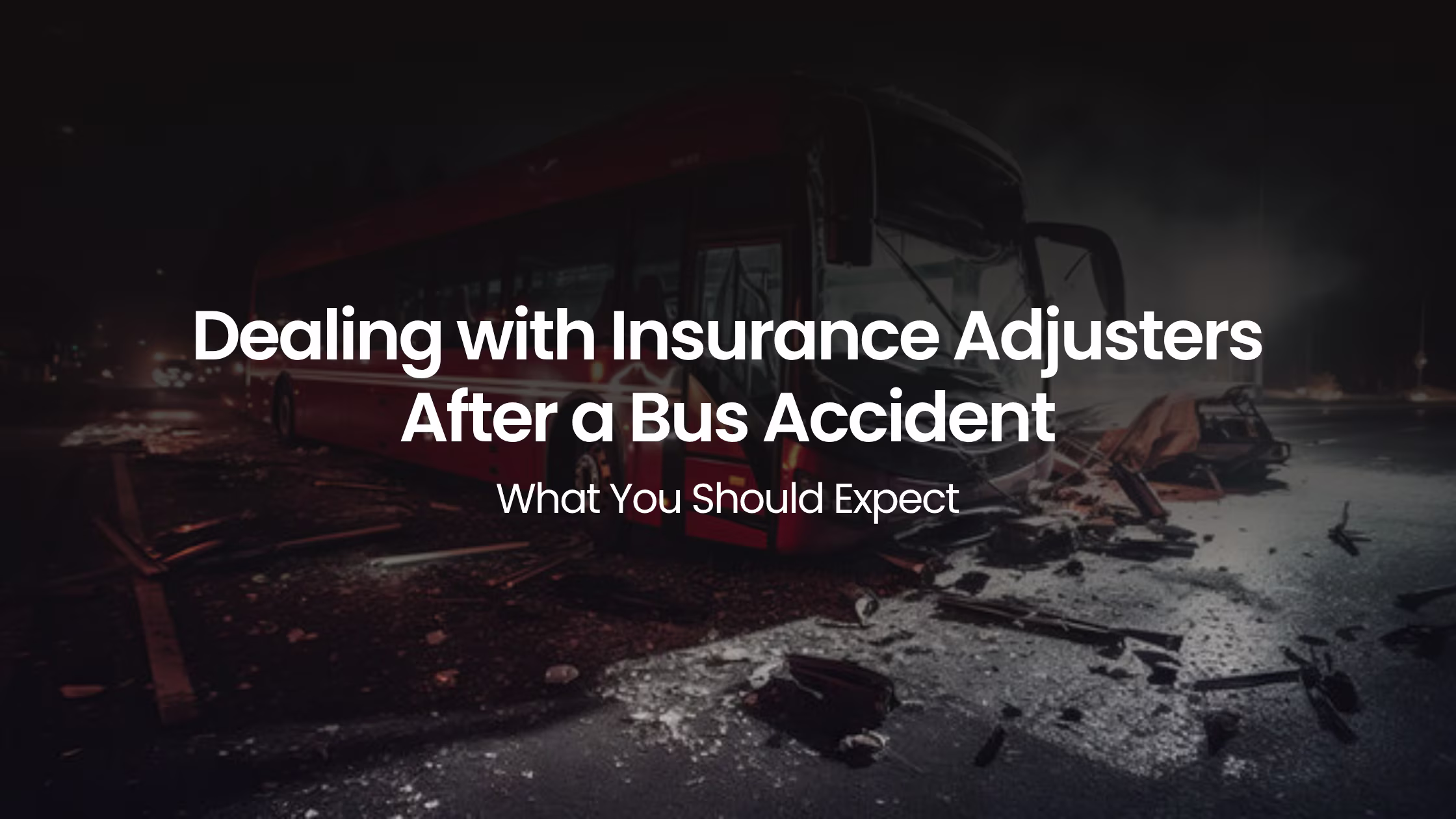 Dealing with Insurance Adjusters After a Bus Accident: What You Should Expect
