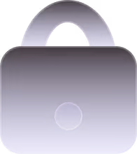 Stylized purple padlock icon representing security or privacy.