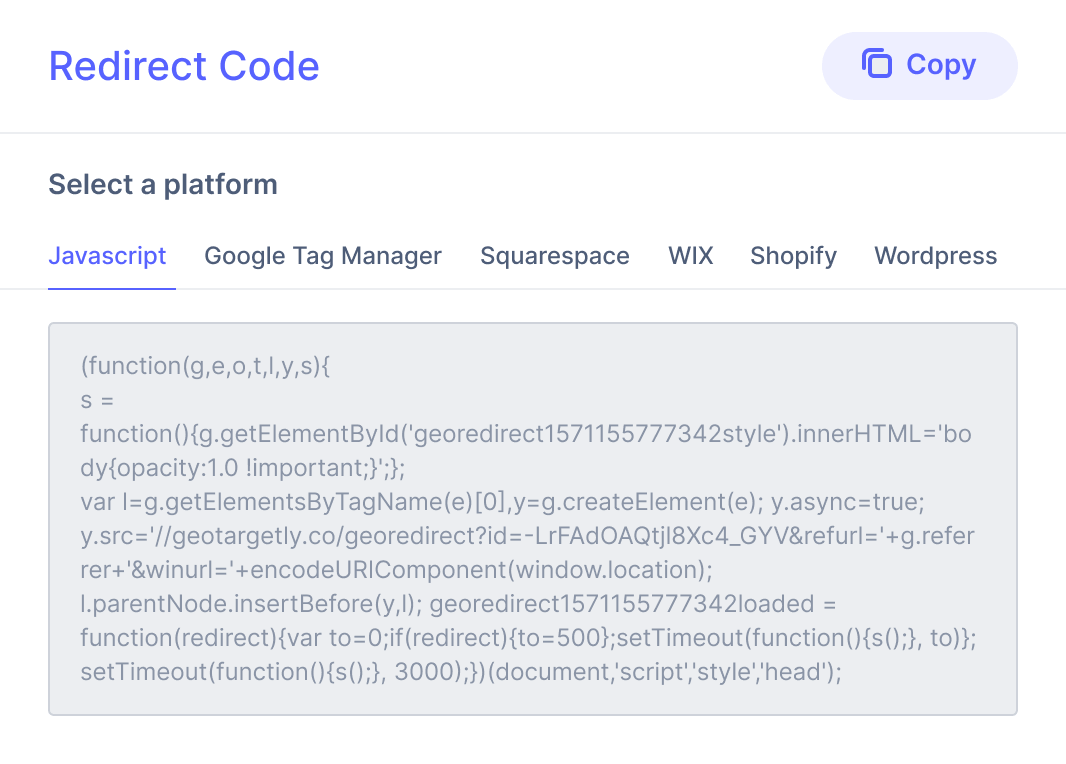 geo targeting script