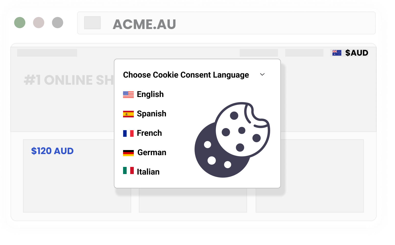 Drive traffic from social media platforms to location-specific domains