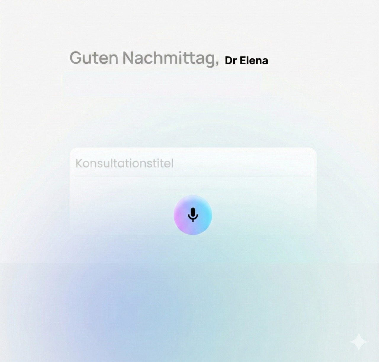 [Hintergrundbild] Bild eines medizinischen Fachpersonals, das KI-Software verwendet (für ein KI-Gesundheitsunternehmen)