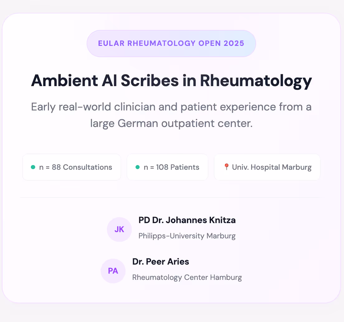 Doctor speaking with a patient during a consultation, focused on conversation instead of typing
