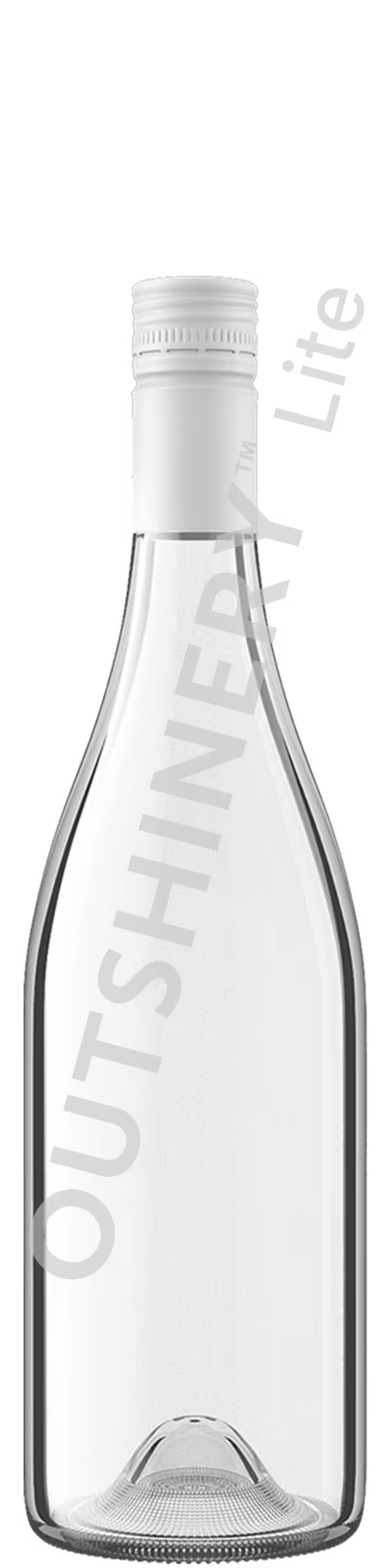 Straight Stock Burgundy with screwcap — Burgundy bottle render