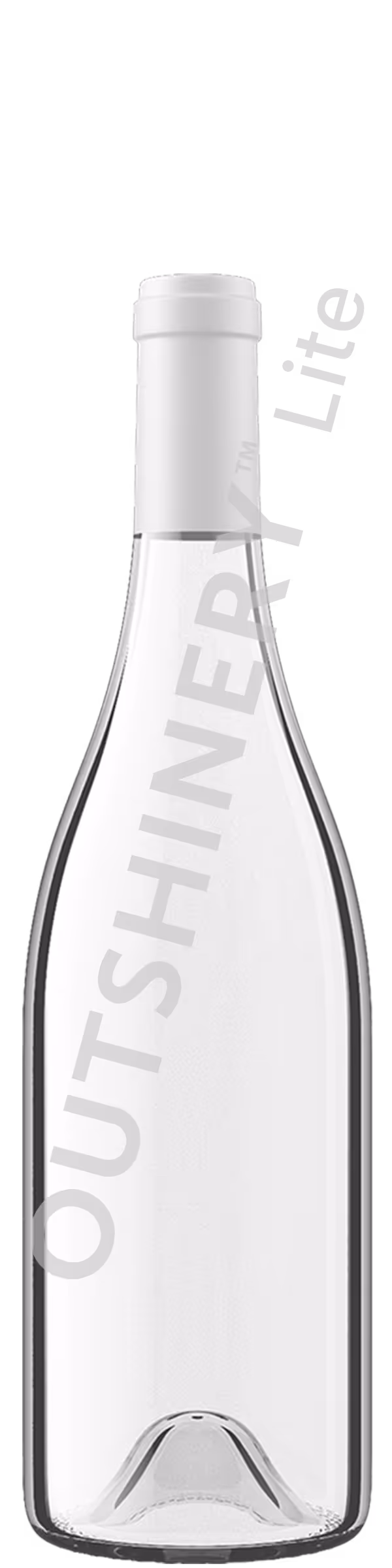 Straight Tall Burgundy with tin capsule — Burgundy bottle render