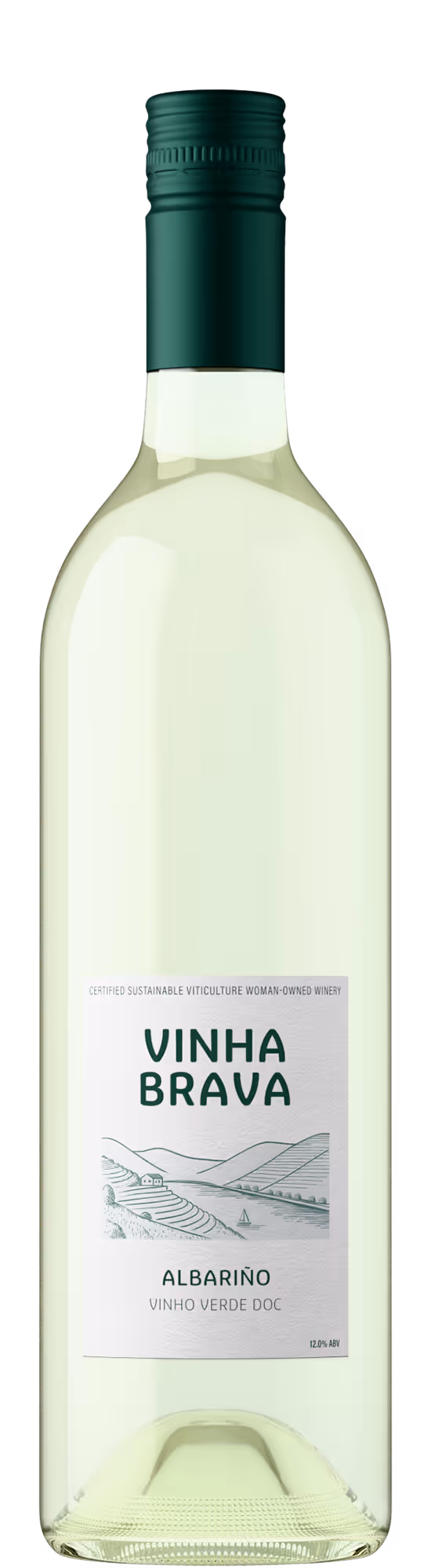 Albariño wine bottle from Portugal’s Vinho Verde DOC, image crafted with care by Outshinery Lite.