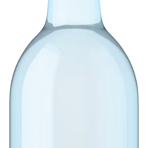 Arctic blue — Cool pale-blue glass often used for crisp, youthful whites