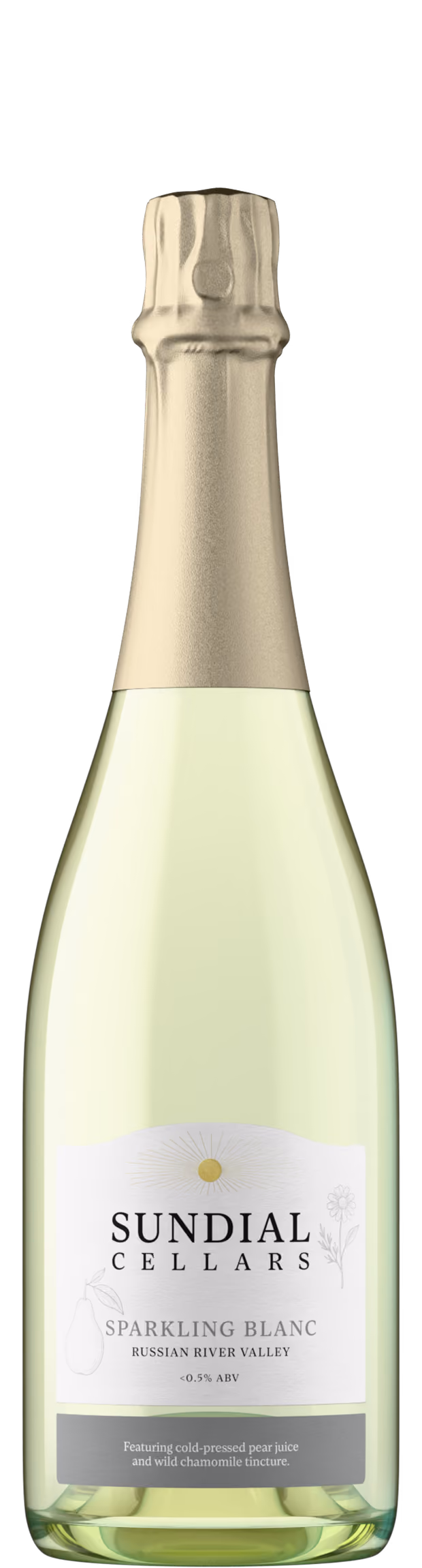 Photorealistic bottle shot example from Outshinery Lite wine product photography