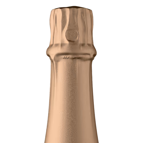 Sparkling foil bronze tin capsule finish for wine bottle customization in Outshinery Lite
