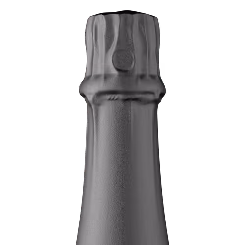Sparkling foil gunmetal tin capsule finish for wine bottle customization in Outshinery Lite