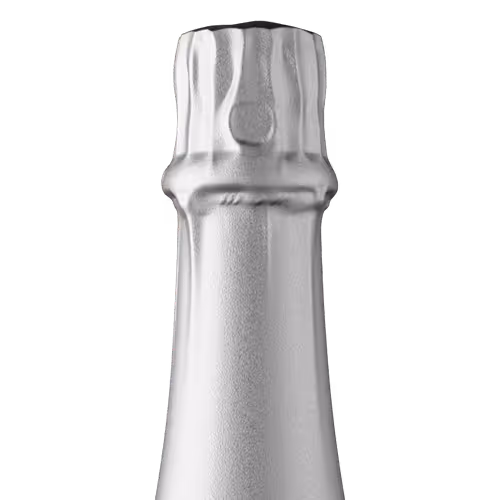 Sparkling foil silver tin capsule finish for wine bottle customization in Outshinery Lite