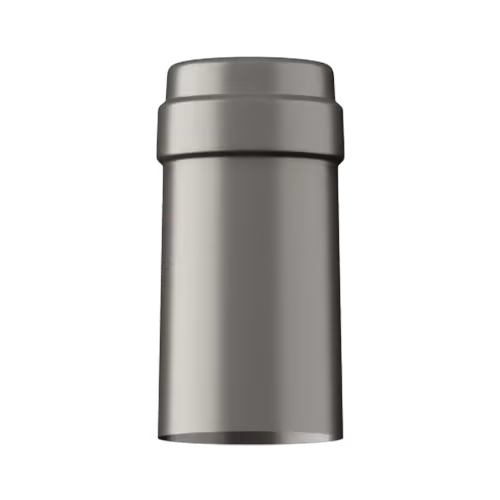 Shiny antique pewter tin capsule finish for wine bottle customization in Outshinery Lite