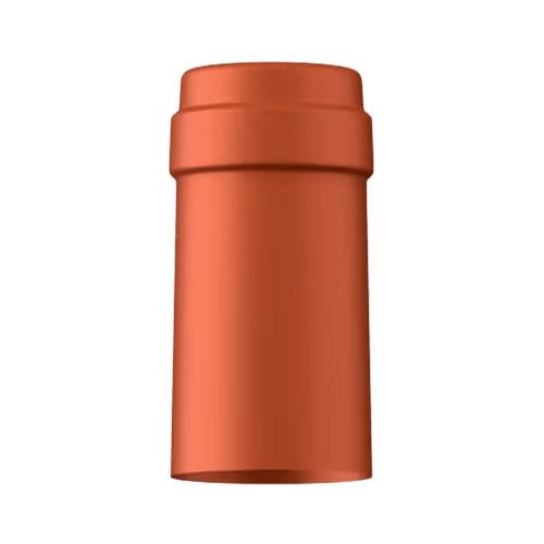 Satin burnt orange tin capsule finish for wine bottle customization in Outshinery Lite
