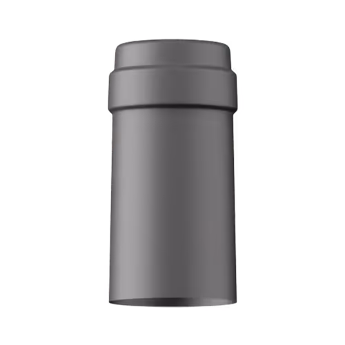 Satin gunmetal tin capsule finish for wine bottle customization in Outshinery Lite