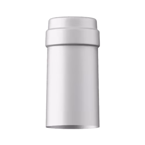 Satin light gray tin capsule finish for wine bottle customization in Outshinery Lite