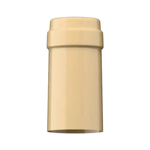 Glossy ivory PVC capsule finish for wine bottle customization in Outshinery Lite