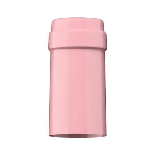 Glossy pink PVC capsule finish for wine bottle customization in Outshinery Lite