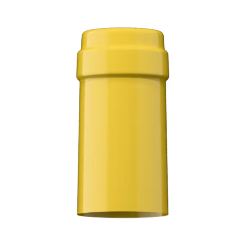 Glossy wheat yellow PVC capsule finish for wine bottle customization in Outshinery Lite