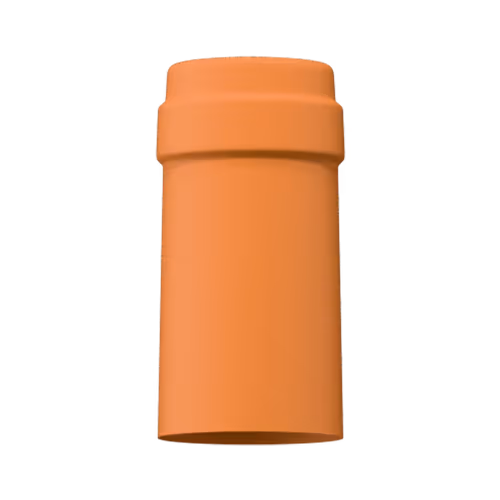 Matte amber tin capsule finish for wine bottle customization in Outshinery Lite