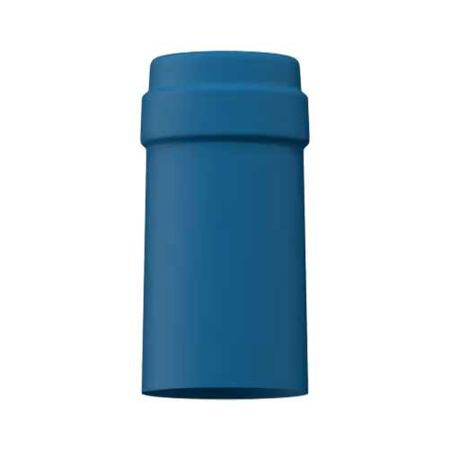Matte deep teal tin capsule finish for wine bottle customization in Outshinery Lite