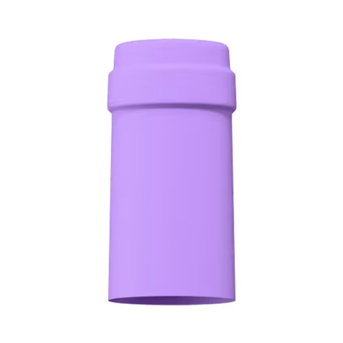 Matte lavender tin capsule finish for wine bottle customization in Outshinery Lite