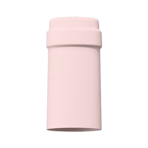 Matte light pink tin capsule finish for wine bottle customization in Outshinery Lite