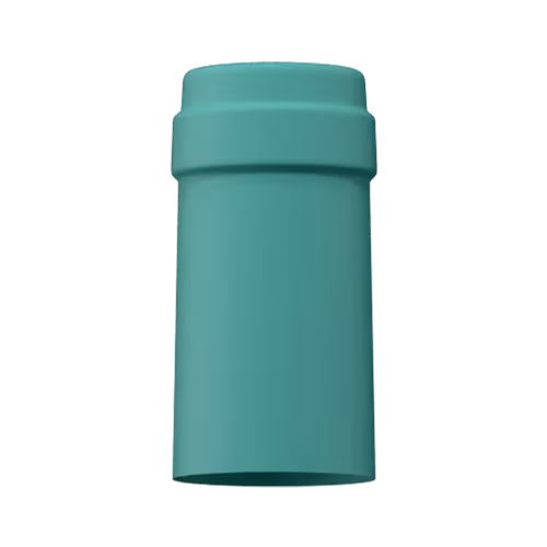 Matte sea green tin capsule finish for wine bottle customization in Outshinery Lite